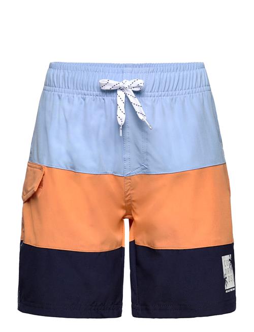 Color Kids Swim Long Shorts, Colorblock Color Kids Patterned