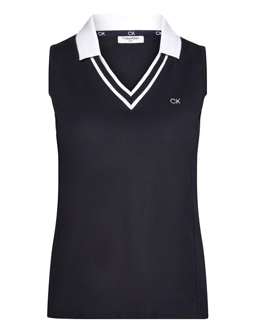 Se Calvin Klein Golf Delaware Sleeveless Polo Calvin Klein Golf Navy ved Booztlet