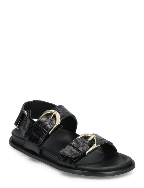 ALOHAS Le Alli Black Leather Sandals ALOHAS Black