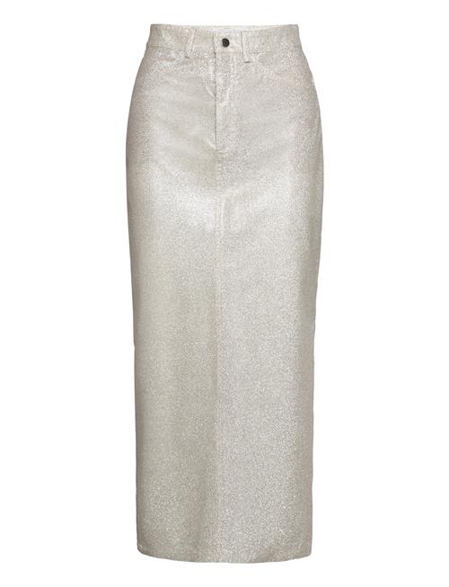 Se Mika Shimmer Skirt Ahlvar Gallery Cream ved Booztlet