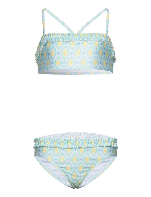 Floral Print Bikini Mango Blue