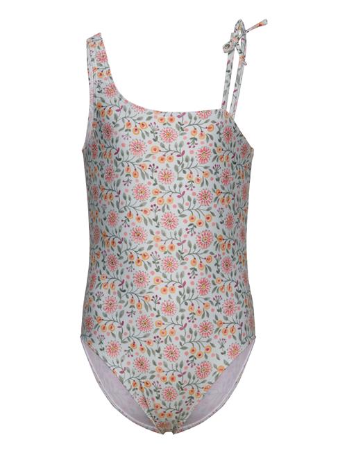 Floral Print Swimsuit Mango Green