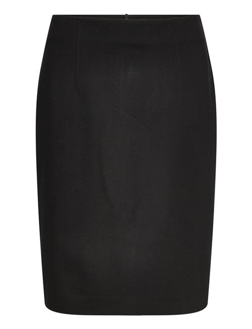 Mango Pencil Skirt With Rome-Knit Opening Mango Black