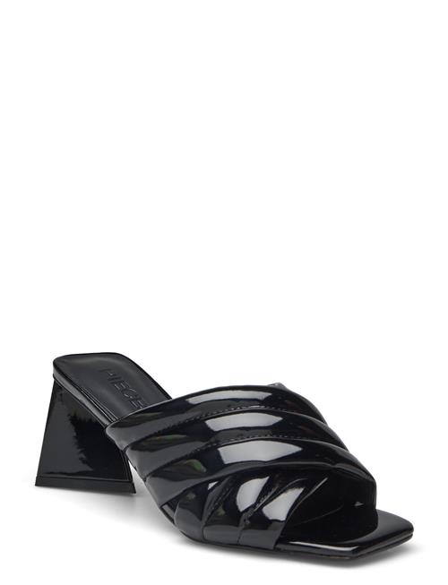 Pieces Pcjulise Padded Patent Sandal Pieces Black