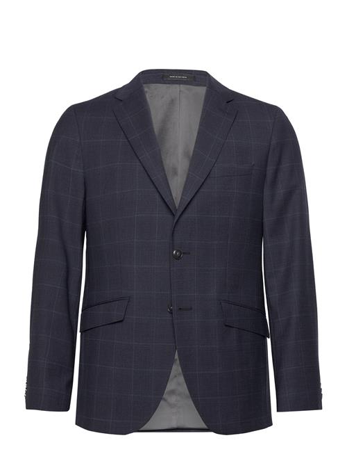 Checked Stretch Blazer - Combi Suit Lindbergh Black Navy