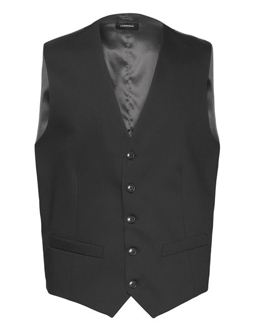 Se Lindbergh Black Technical Stretch Waistcoat Lindbergh Black Black ved Booztlet