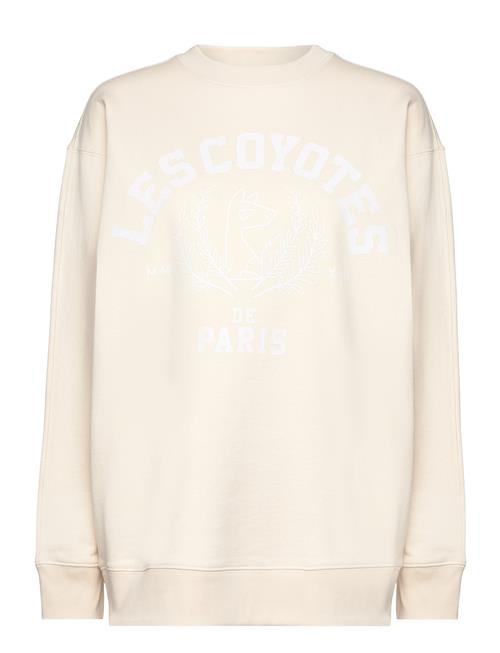 Se Les Coyotes De Paris Mascot Logo Sweatshirt Les Coyotes De Paris Cream ved Booztlet