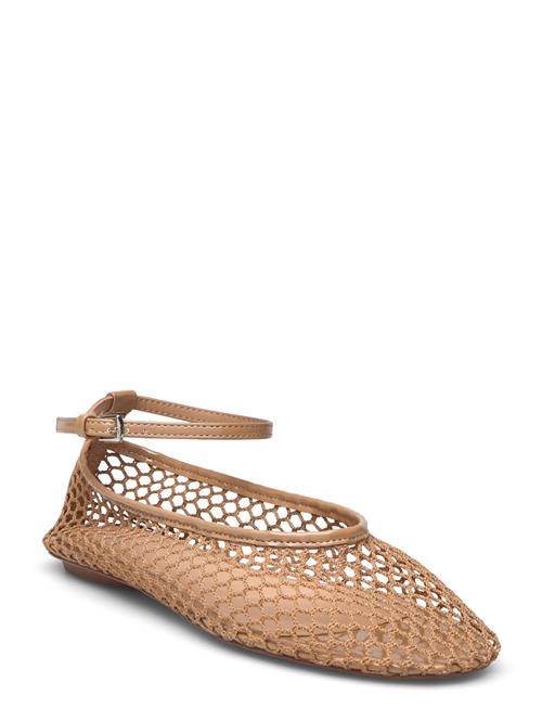 Ballet Flats With Mesh Bracelet Mango Beige