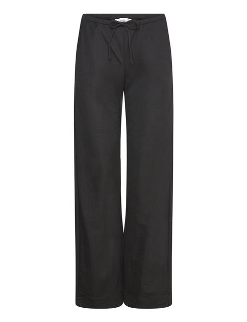 Mango Wideleg Trousers With Elastic Waist Mango Black