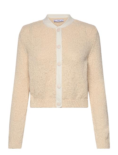 Contrast Edge Cardigan Mango Cream