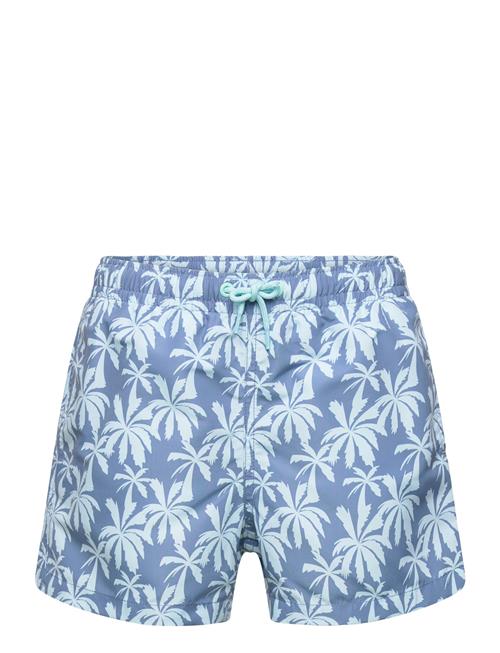 Mango Palm Trees Print Swimsuit Mango Blue