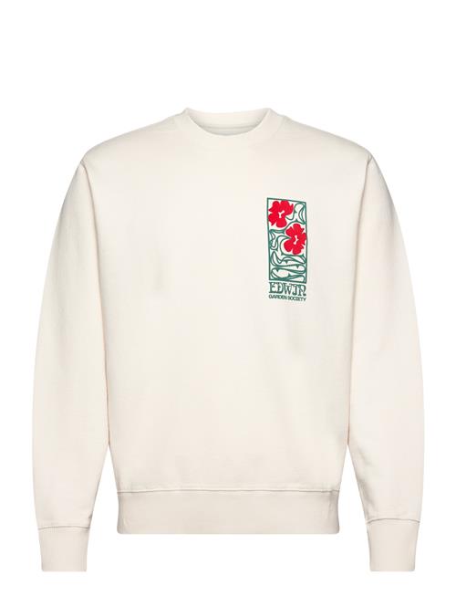 Edwin Garden Society Sweat - Whisper White Edwin Cream