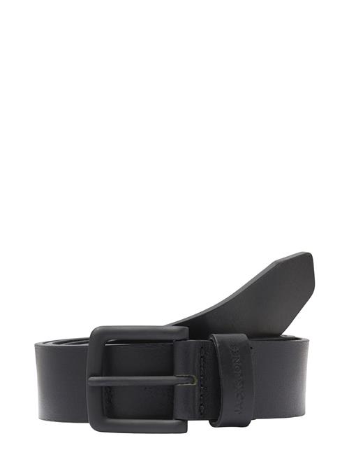 Se Jack & Jones Jacroma Leather Belt Noos Jack & J S Black ved Booztlet