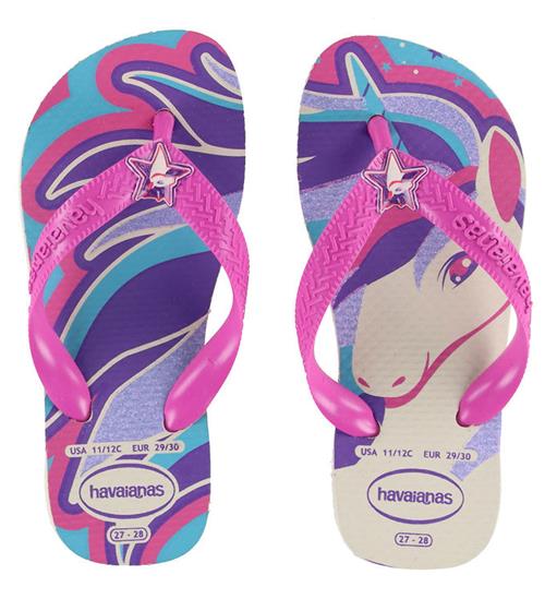 Havaianas Havaianas Klipklapper - Kids Fantasy - Beige/Magenta Neon