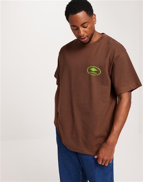 Ripcurl Quality Surf Products Oval Tee Printed t-shirts Mocha