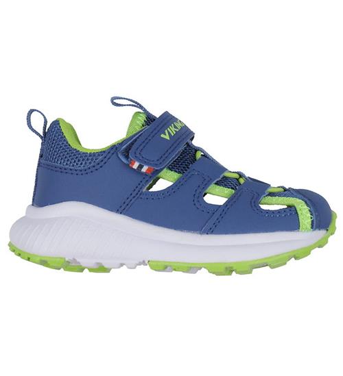 Se Viking Viking Sandaler - Aery Lite Low - Blue/Acid Green ved KidsWorld