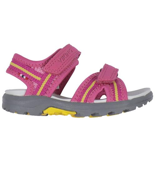 Se Viking Sandaler - Tur 2V - Pink/Yellow ved KidsWorld