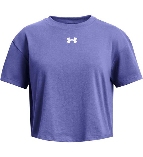 Se Under Armour T-shirt - Crop Sportstyle Logo - Starlight ved KidsWorld