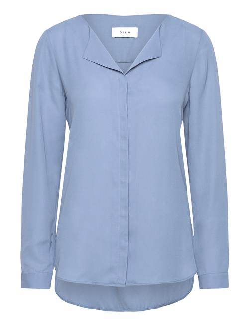 Se Vila Vilucy L/S Shirt - Noos Vila Blue ved Booztlet