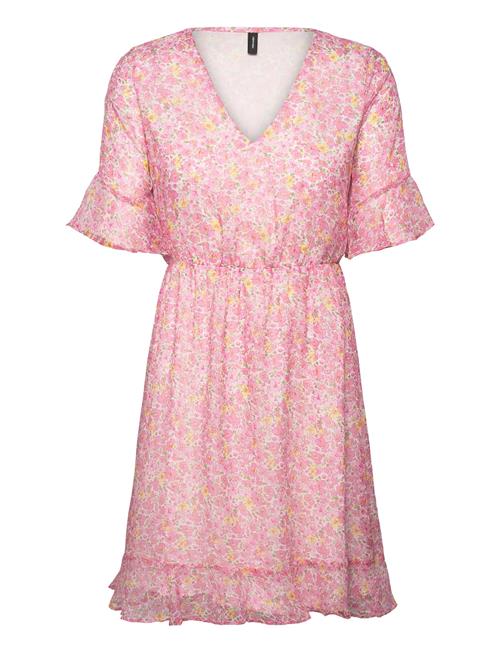 Vero Moda Vmsmilla 2/4 Short Dress Wvn Ga Vero Moda Pink