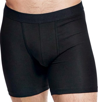 Bread & Boxers Bread and Boxers Brief Boxer Long Leg 3P Sort økologisk bomuld Large Herre