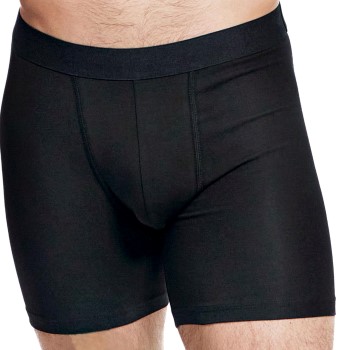 Bread & Boxers Bread and Boxers Brief Boxer Long Leg 3P Sort økologisk bomuld X-Small Herre