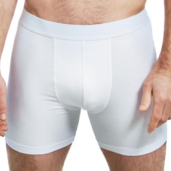 Bread & Boxers Bread and Boxers Brief Boxer Long Leg 3P Hvid økologisk bomuld Large Herre