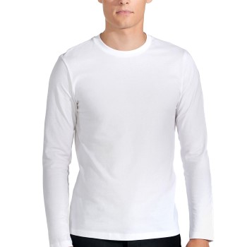 Bread & Boxers Bread and Boxers Long Sleeve Regular T-Shirt Hvid økologisk bomuld Medium Herre