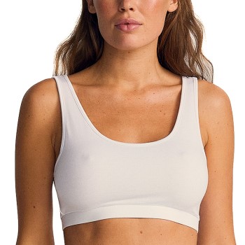 JBS of Denmark Bh Bamboo Bra Top Wide Straps Hvid Large Dame