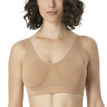 Schiesser Bh Bustier Removable Pads Bra Beige polyamid Large Dame