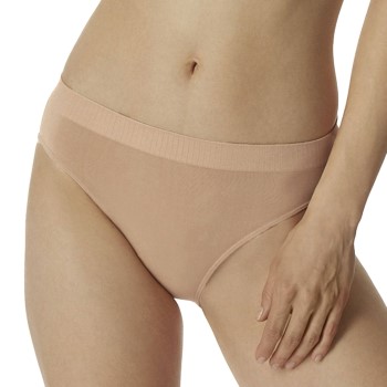 Schiesser Trusser Seamless Rio Slip Beige polyamid Large Dame