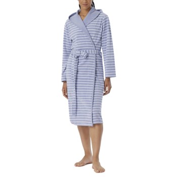 Se Schiesser Women Terry Bathrobe Grå Medium Dame ved Timarco