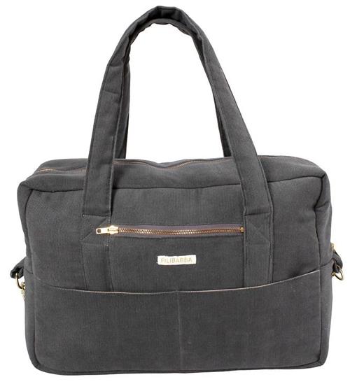 Se Filibabba Filibabba Mommy Bag - FlÃ¸jl - Stone Grey ved KidsWorld