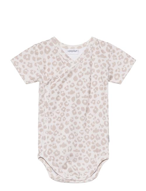 Gugguu Baby Print T-Shirt Wrap Bodysuit Gugguu Grey