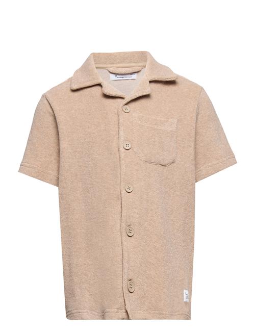 Knowledge Cotton Apparel Terry Short Sleeve Shirt - Gots/Veg Knowledge Cotton Apparel Beige