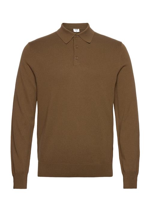 Se Filippa K Knitted Polo Shirt Filippa K Khaki ved Booztlet