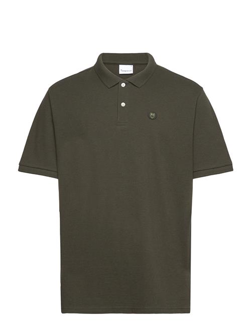 Knowledge Cotton Apparel Basic Badge Polo - Gots/Vegan Knowledge Cotton Apparel Green