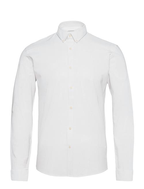 Lindbergh Yarn Dyed Oxford Superflex Shirt L/ Lindbergh White