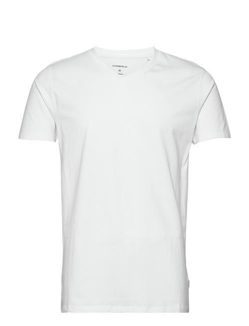 Se Lindbergh Mens Stretch V-Neck Tee S/S Lindbergh White ved Booztlet