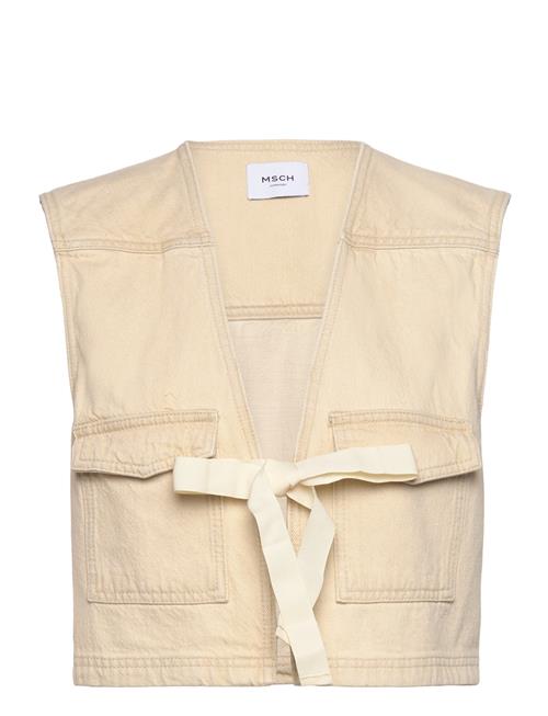 MSCH Copenhagen Mschphelina Ida Denim Vest MSCH Copenhagen Beige