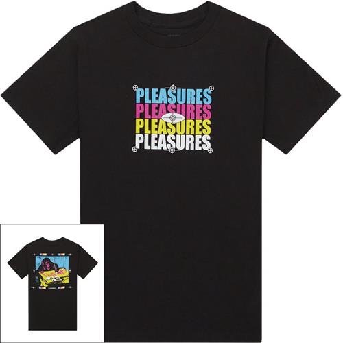 Se Pleasures Now Cmyk Tee Black ved Quint