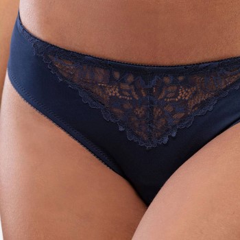 Mey Trusser Luxurious Mini Brief Midnatsblå polyamid 38 Dame