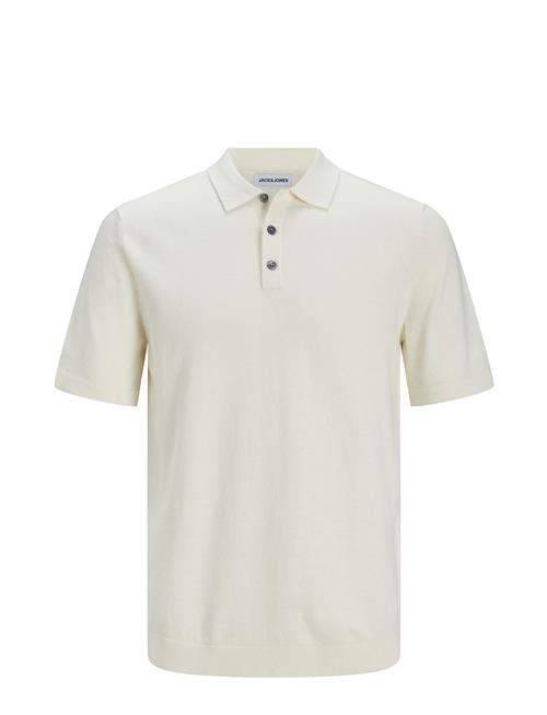 Jack & Jones Jjeemil Knit Polo S/S Sn Jack & J S White