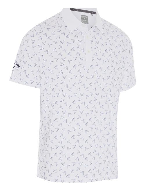 Callaway Printed Chev Polo Callaway White