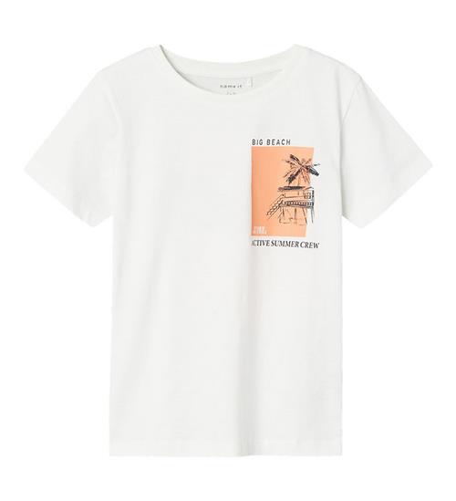 Se Name It T-shirt - NkmJayjay - Bright White ved KidsWorld