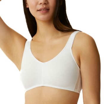 NATURANA Bh Classics Cotton Soft Bra Hvid bomuld B 80 Dame