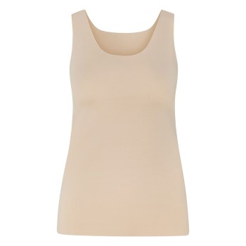 Se NATURANA Naturana Clean Cut Tank Top Beige 40 Dame ved Timarco