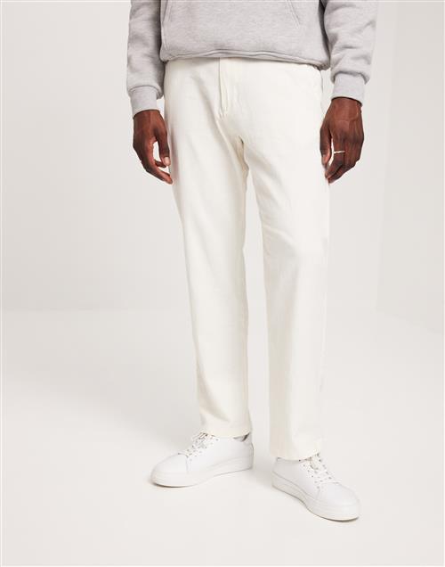 Selected Homme SLH196-Straight-Brody Linen Pant Ex Hørbukser Hvid