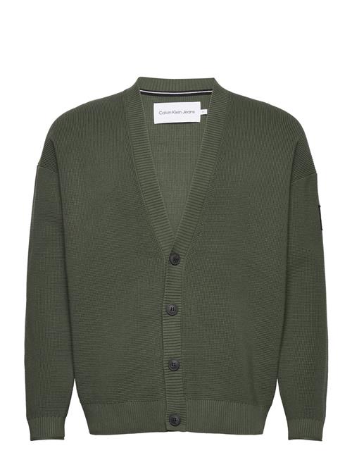 Calvin Klein Jeans Badge Skater Cardigan Calvin Klein Jeans Green