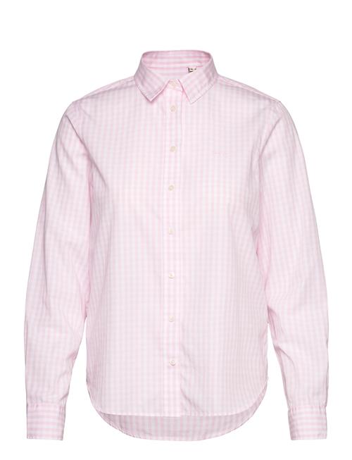 GANT Reg Poplin Gingham Shirt GANT Pink